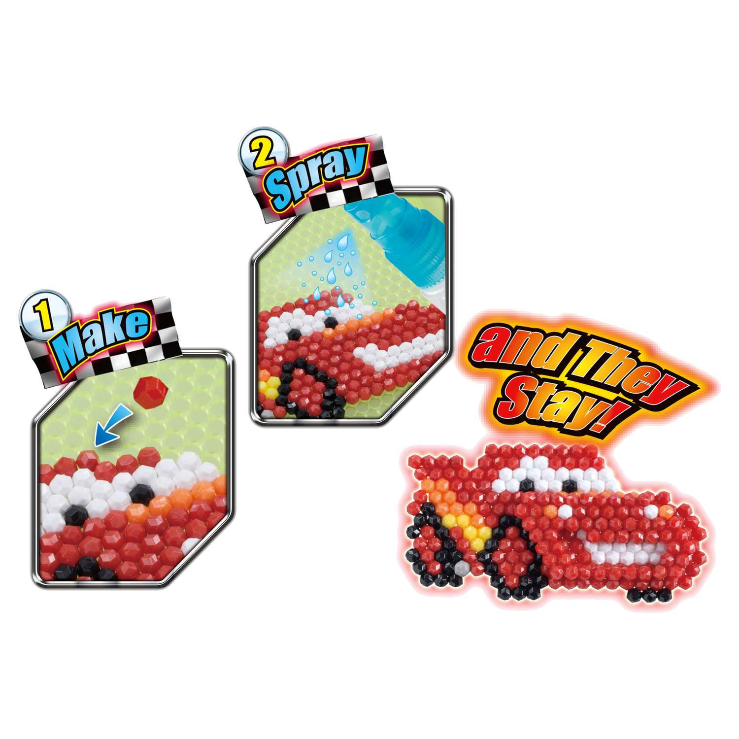 Набор для творчества Aquabeads Тачки 3 с аксессуарами - фото 5