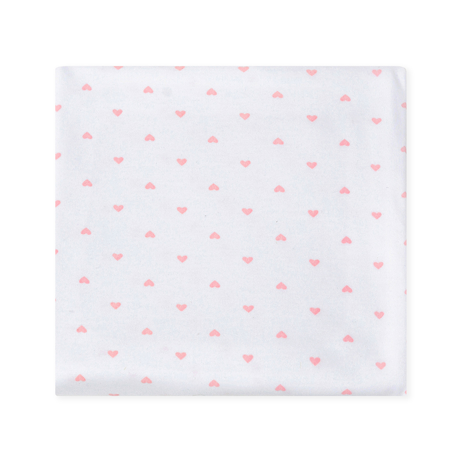 Пеленка трикотажная inlovery для новорожденных Восторг сердечки розовые 85х120 см - фото 6