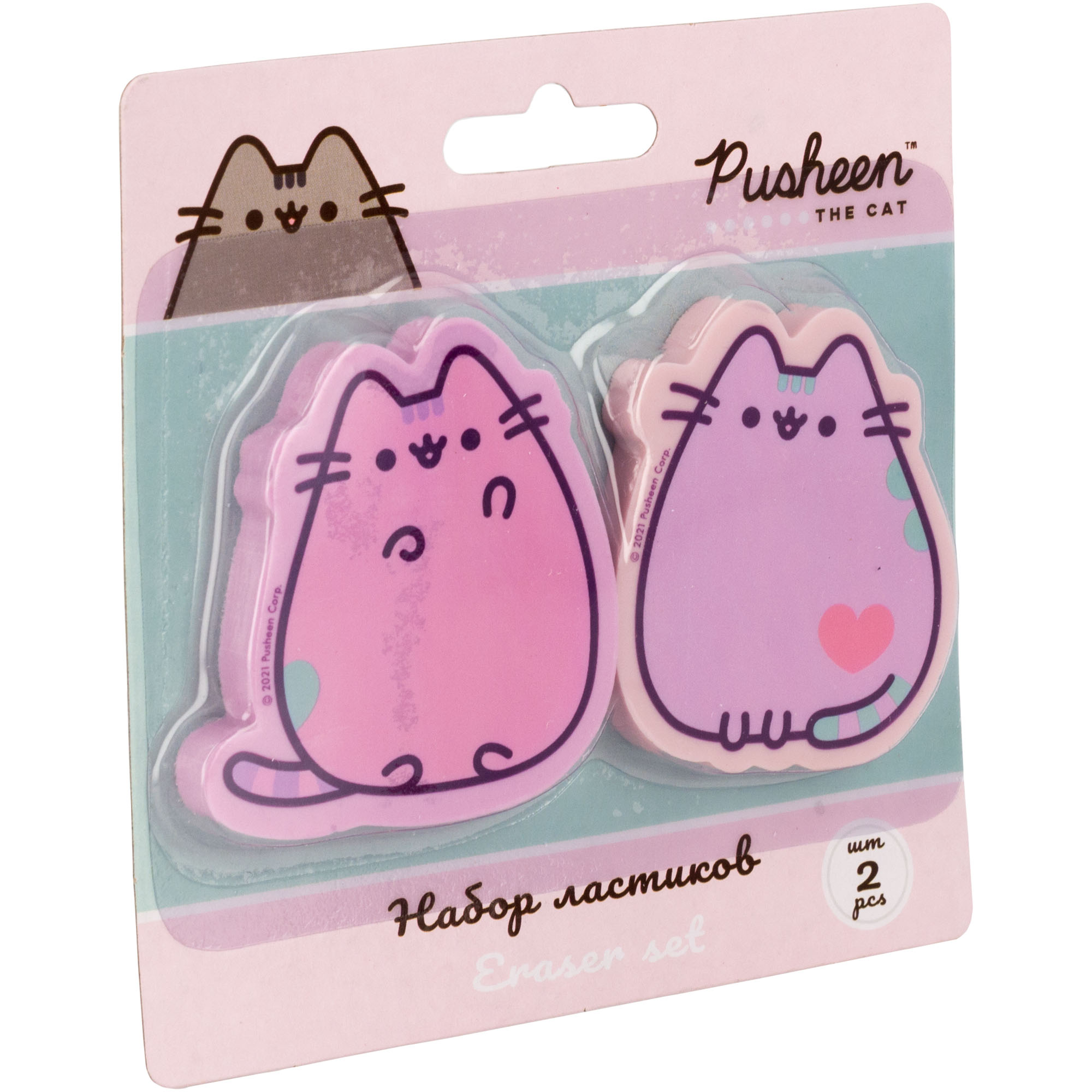 Набор ластиков Pusheen фигурные 2шт PUIS-UA1-212-BL2 - фото 3