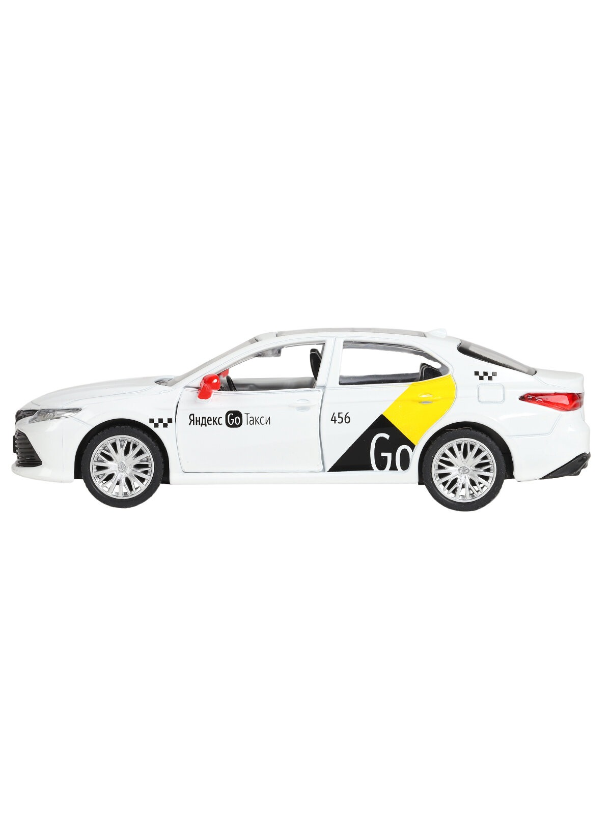 Машинка металлическая Яндекс GO 1:43 Toyota Camry озвучено Алисой цвет белый JB1251484 - фото 11