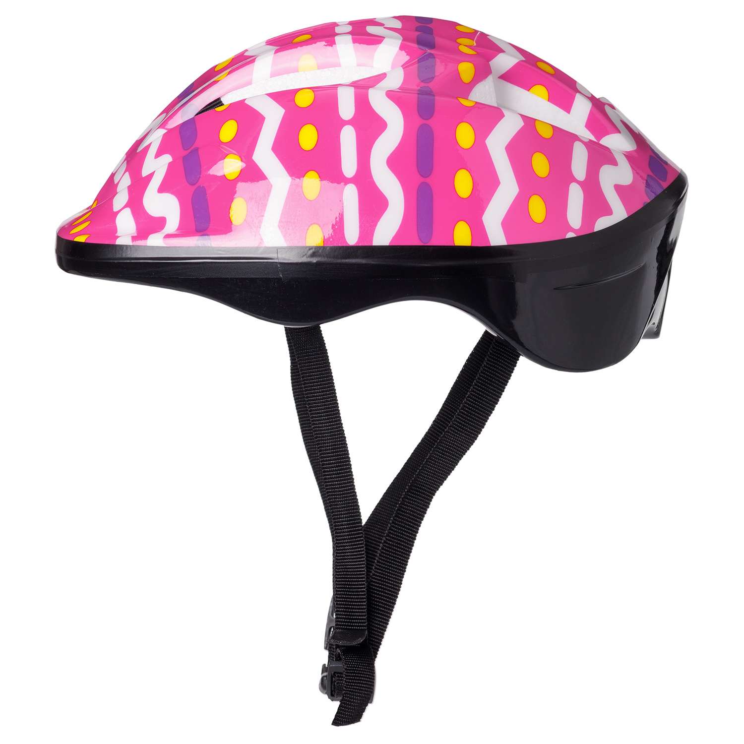 Защита Шлем BABY STYLE для роликовых коньков розовый принт обхват 57 см - фото 3