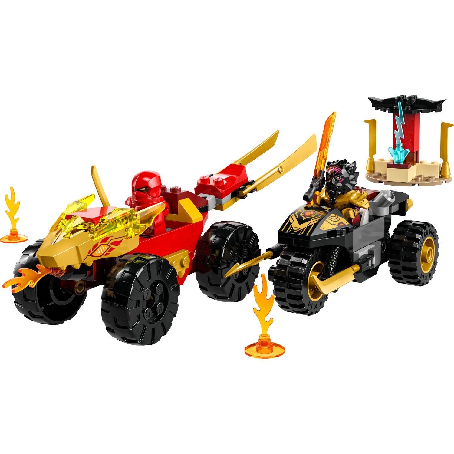 Конструктор LEGO Ninjago Kai and Rass Car and Bike Battle 71789 купить по  цене 1849 ₽ в интернет-магазине Детский мир