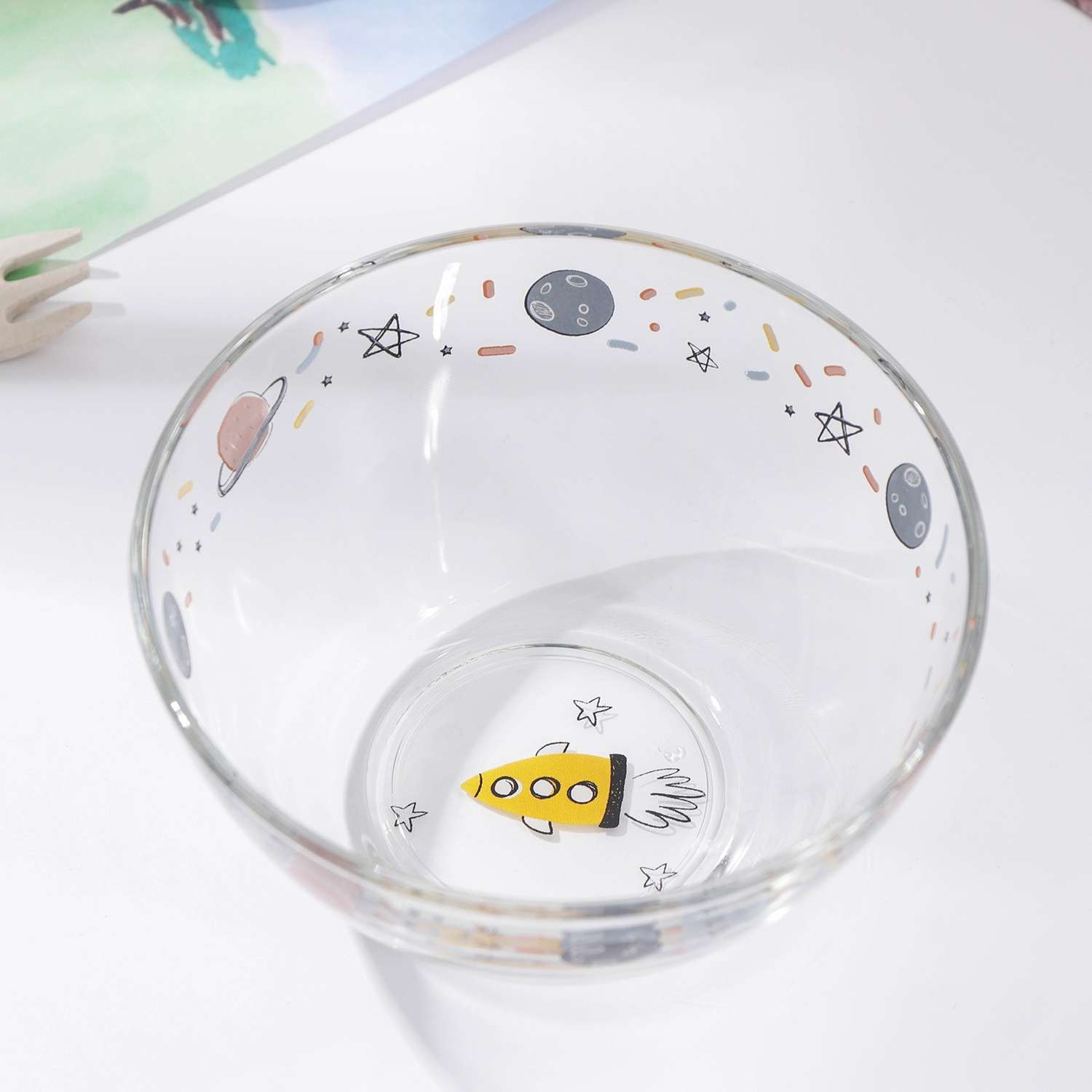 Набор детской посуды Доляна Космос миска тарелка кружка - фото 5