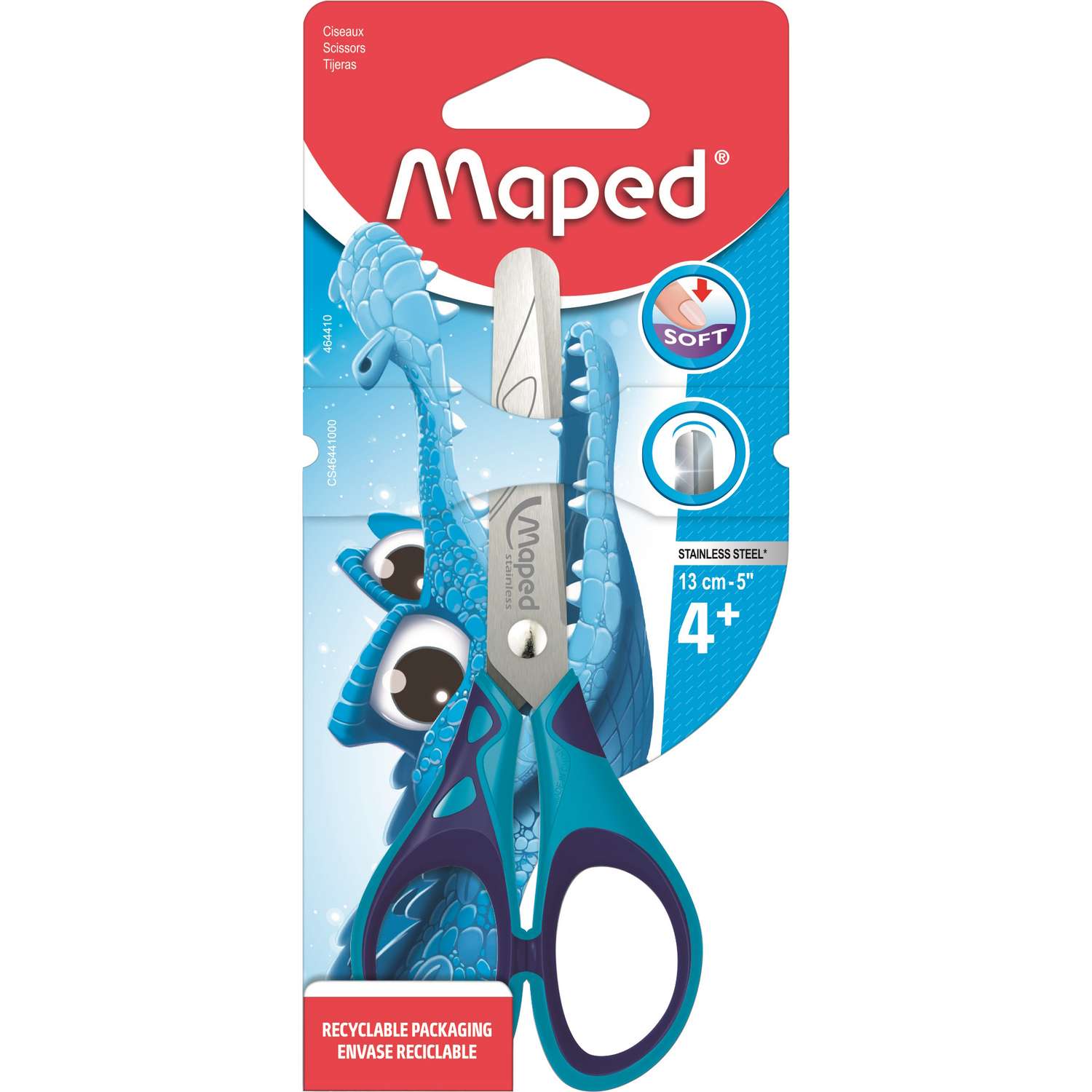 Ножницы Maped Essentials soft 13см в ассортименте 464410 - фото 4