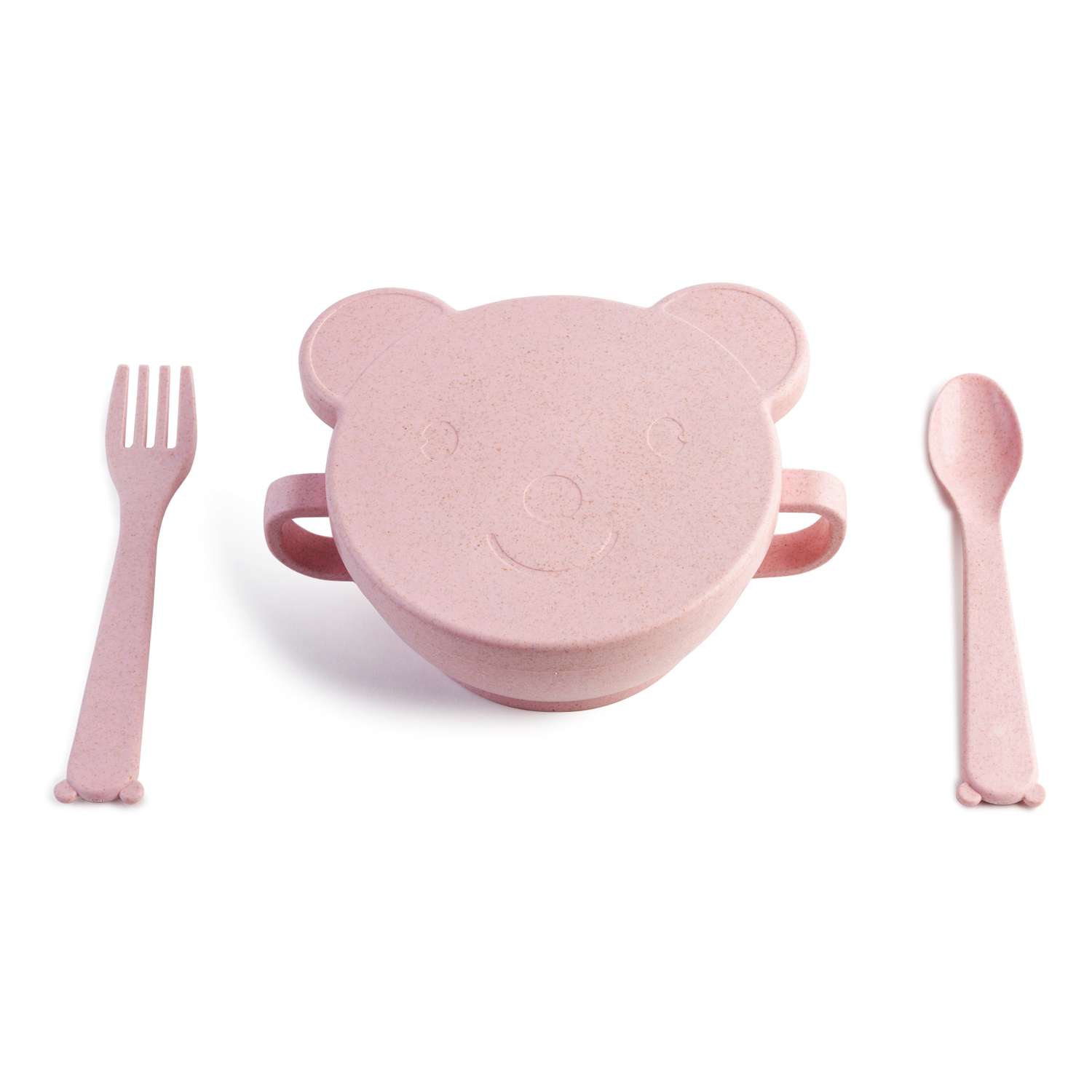 Набор посуды LittleAngel 3предмета с 6месяцев Розовый - фото 4