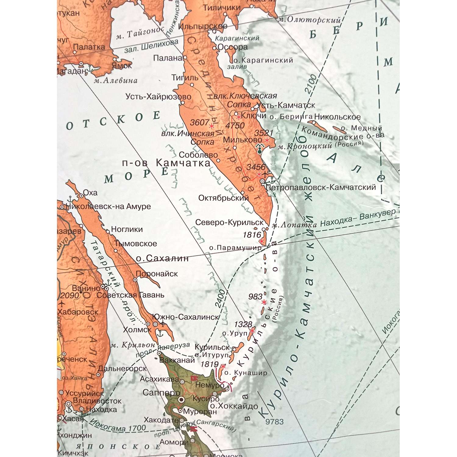 Карта настенная Атлас Принт Мир Экодизайн 2.02x1.43 м - фото 2