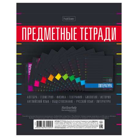 Набор тематических тетрадей Hatber Черный стиль А5 48л 10шт 067644