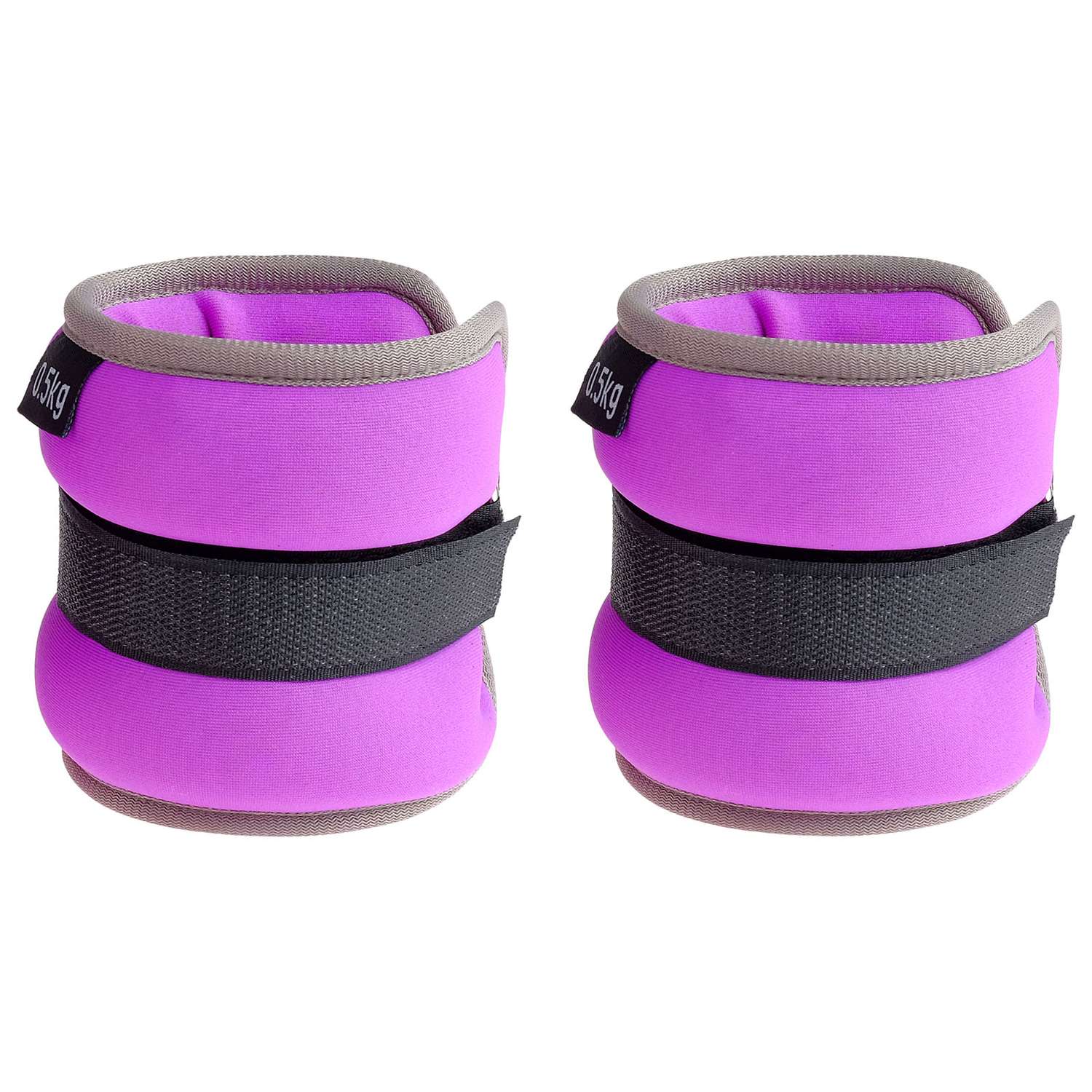 Утяжелитель ONLITOP Неопреновый вес пары 1 кг цвет фиолетовый - фото 1