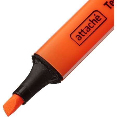 Маркер текстовыделитель Attache оранжевый 1-4 мм треугольный 25 шт