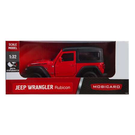 Машинка Mobicaro 1:32 Jeep Rubicon Hard Top Красная 544060(B)