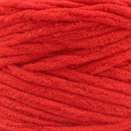 Пряжа для вязания Astra Premium плюшевая пушистый ворс полиэстер 100 гр 80 м 152 красный 2 мотка