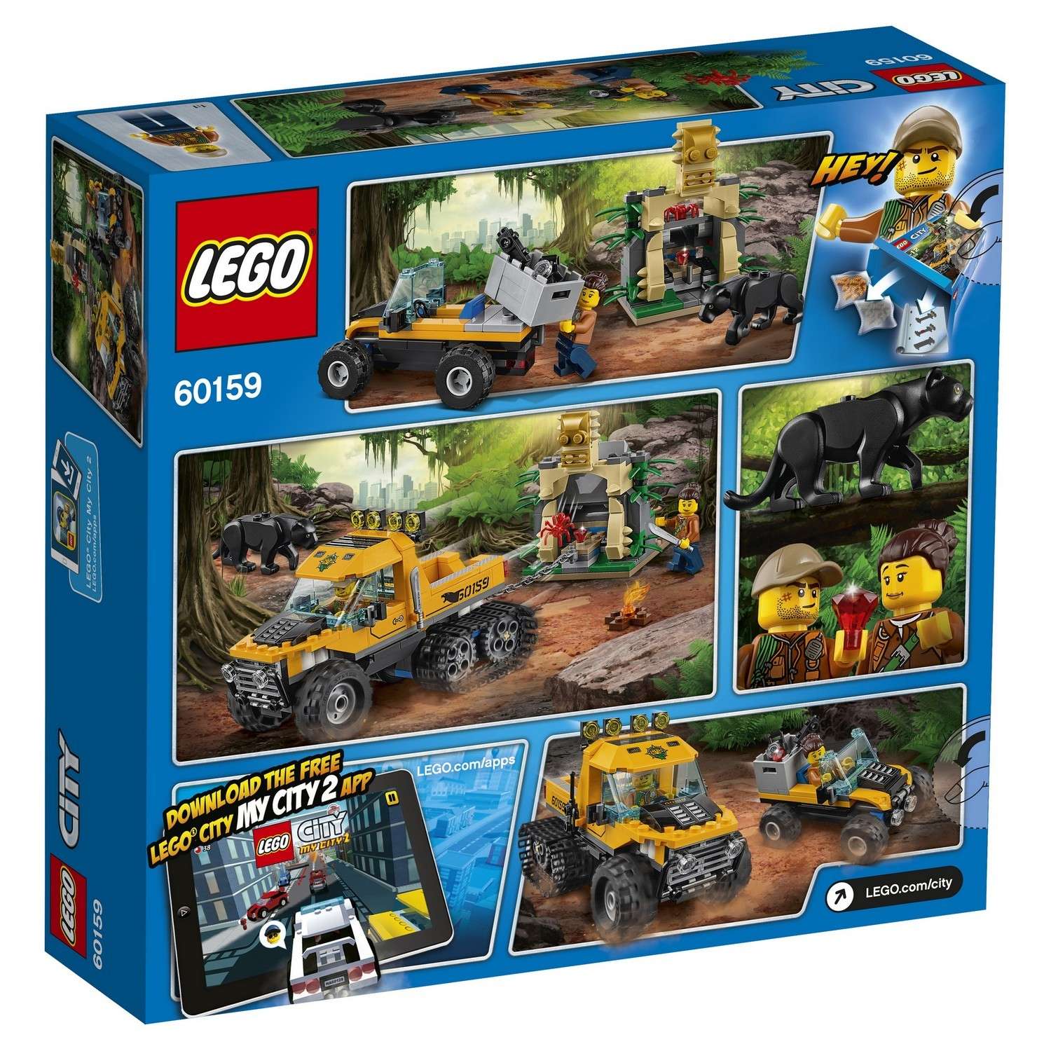 Конструктор LEGO City Jungle Explorers Миссия "Исследование джунглей" (60159) - фото 3