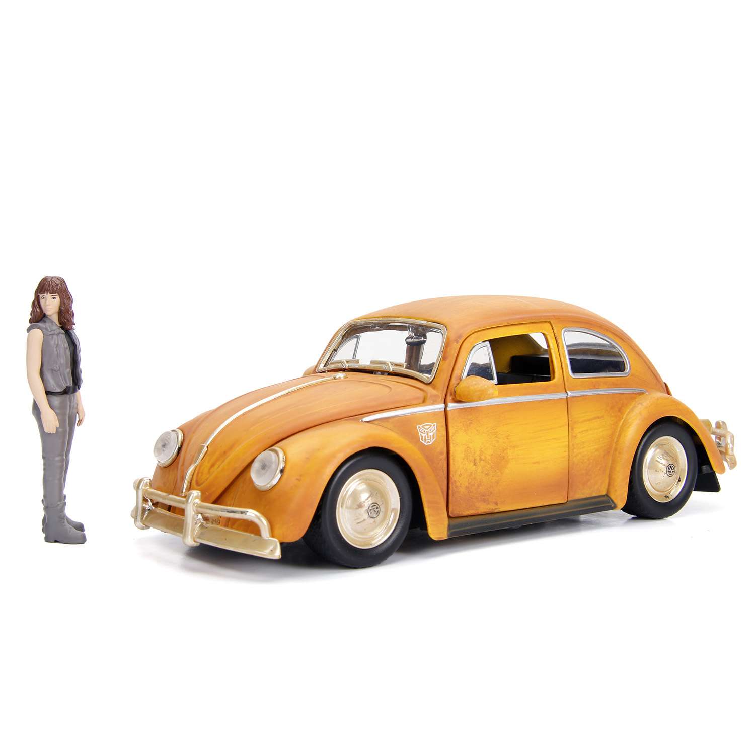 Машина Jada 1:24 Голливудские тачки Volkswagen Beetle 1971 Бамблби +фигурка Чарли 30114 30114 - фото 4