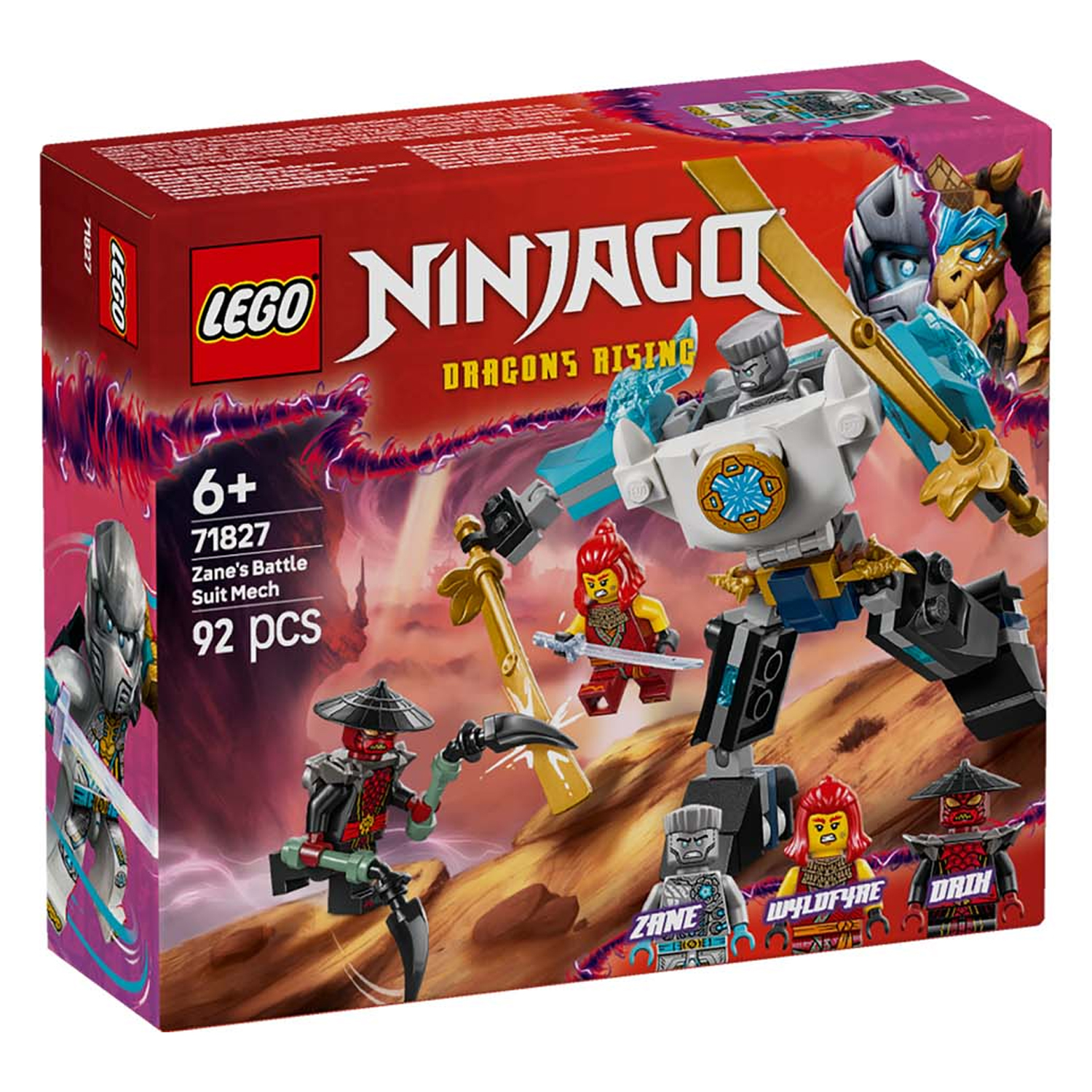 Конструктор детский LEGO Ninjago Боевой робот-броня Зейна - фото 9