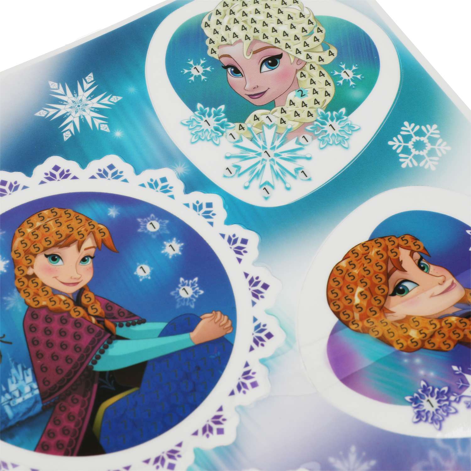 Набор для детского творчества МультиАРТ Алмазные мозаики-стикеры Голубая принцесса - фото 4