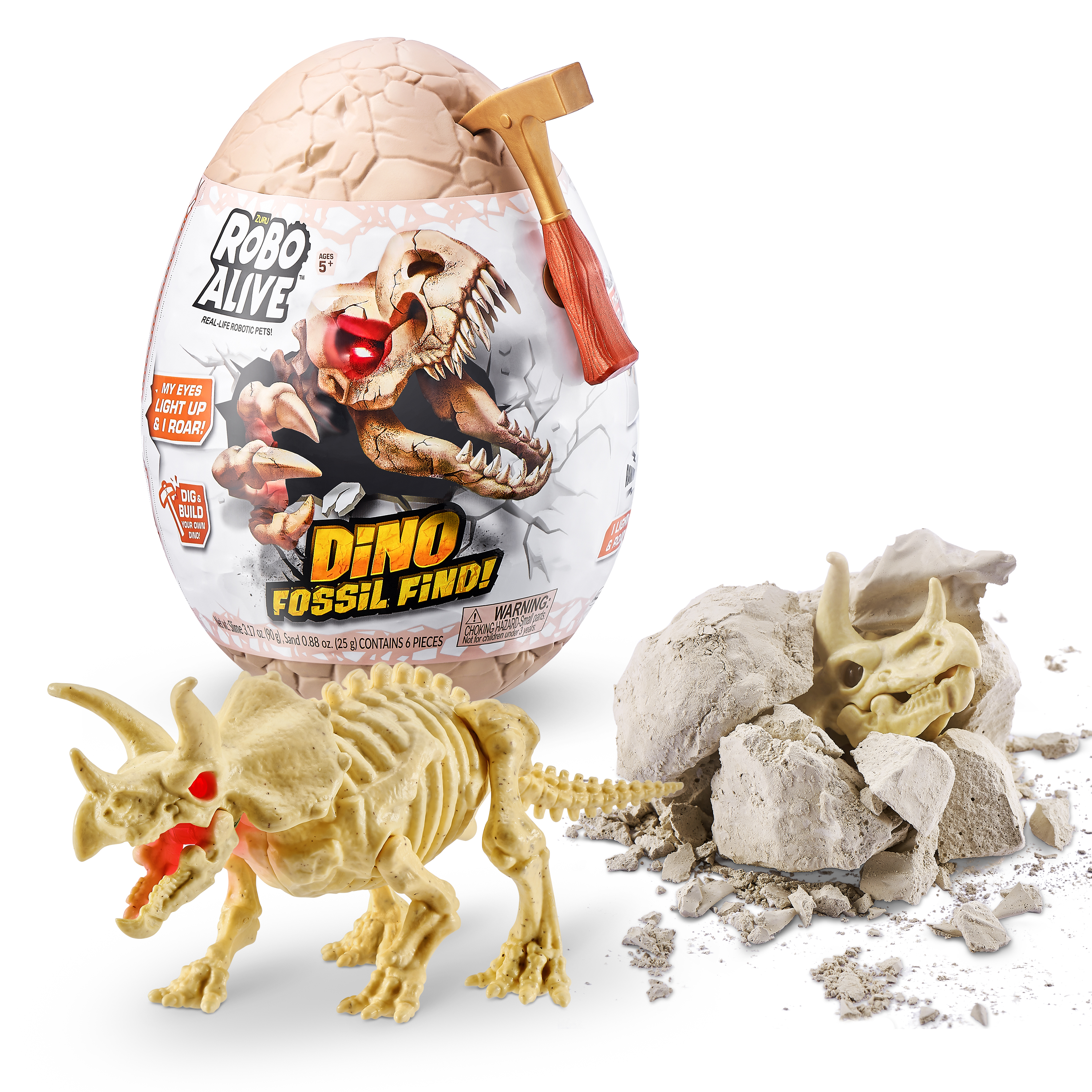 Набор игровой Zuru Robo Alive Dino Fossil Find Яйцо в непрозрачной упаковке (Сюрприз) 7156 - фото 4