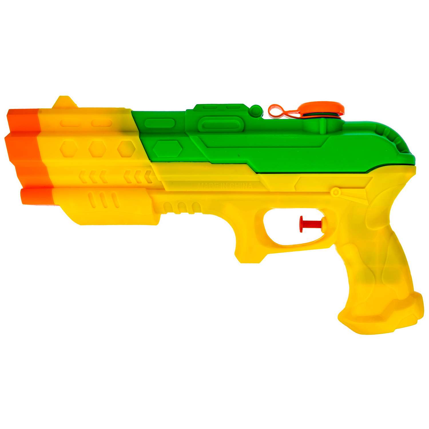 Водное оружие Aqua мания Пистолет жёлто-зеленый - фото 1