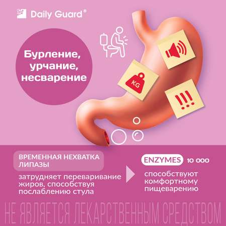 Комплекс ферментов 10000 Daily Guard таблетки №50