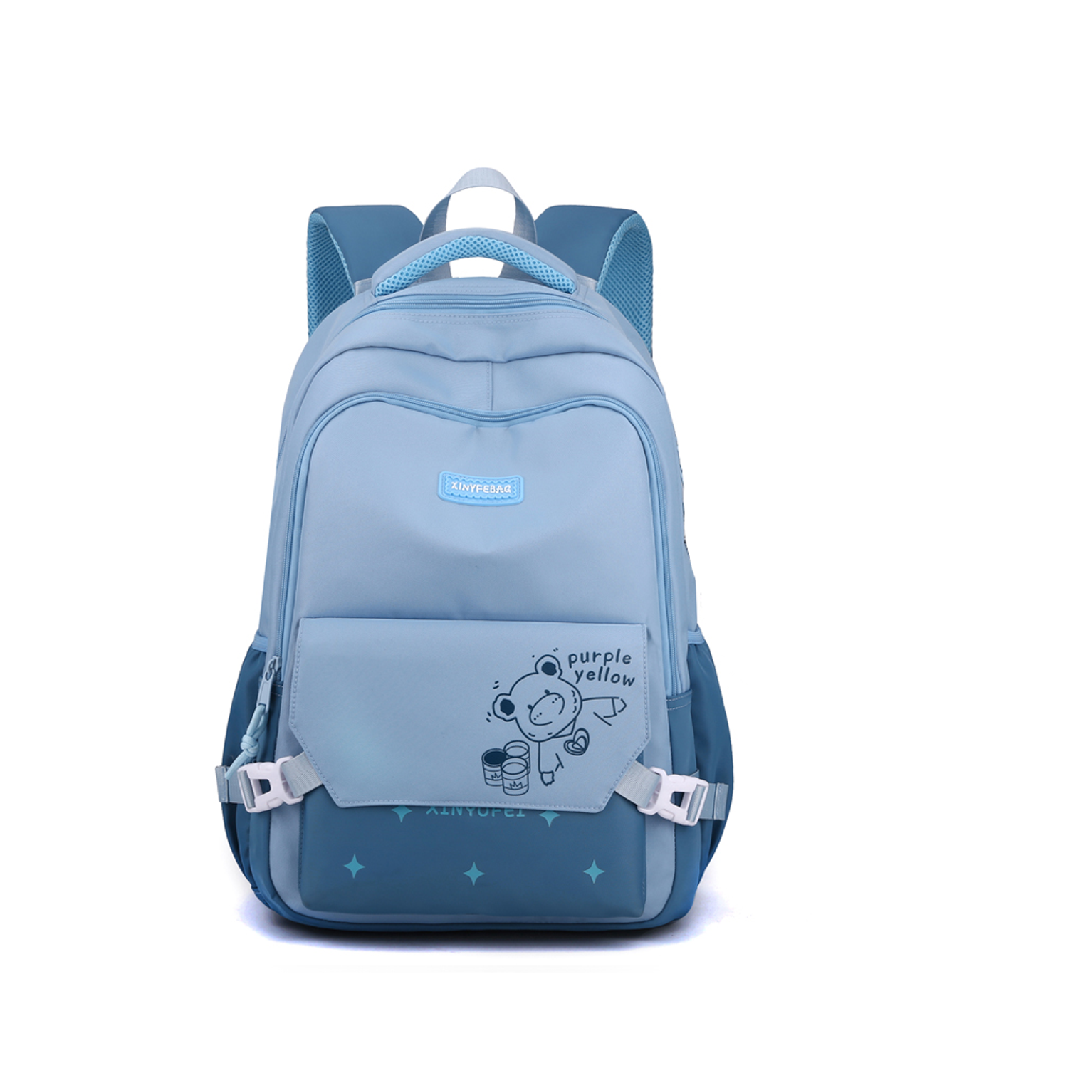 Рюкзак TAOTAO Школьный подростковый для учебы и спорта светло-синий - фото 1