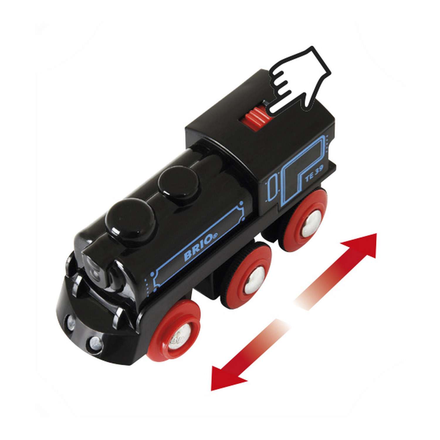 Поезд BRIO Подзаряжаемый ретро-паровоз с mini USB кабелем - фото 2