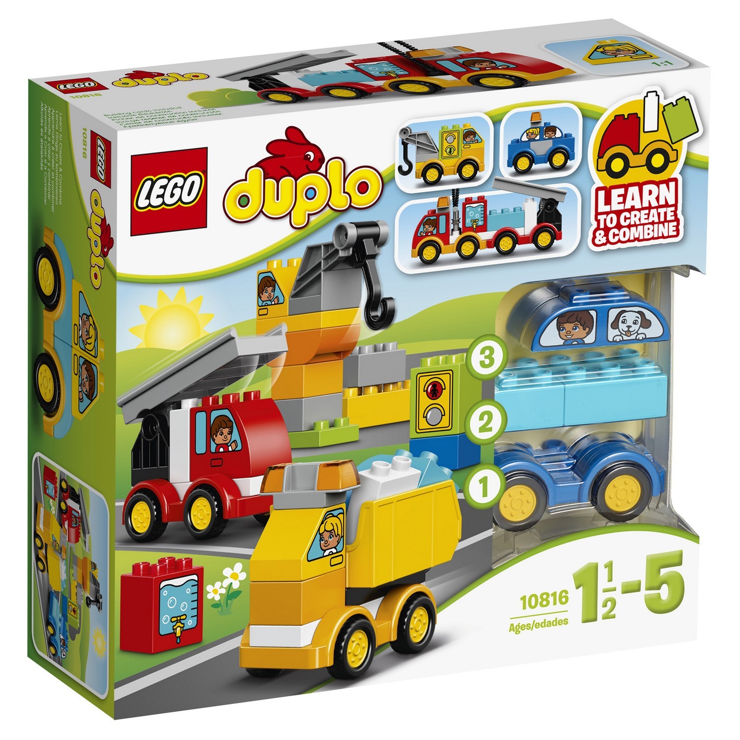 Конструктор LEGO DUPLO My First Мои первые машинки (10816) купить по цене  1299 ₽ в интернет-магазине Детский мир