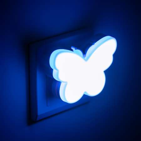Ночник LED RISALUX «Бабочка» 1Вт синий 9х6х6 см