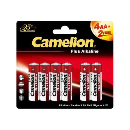 Батарейки 6 шт Camelion 4+2LR6-BP