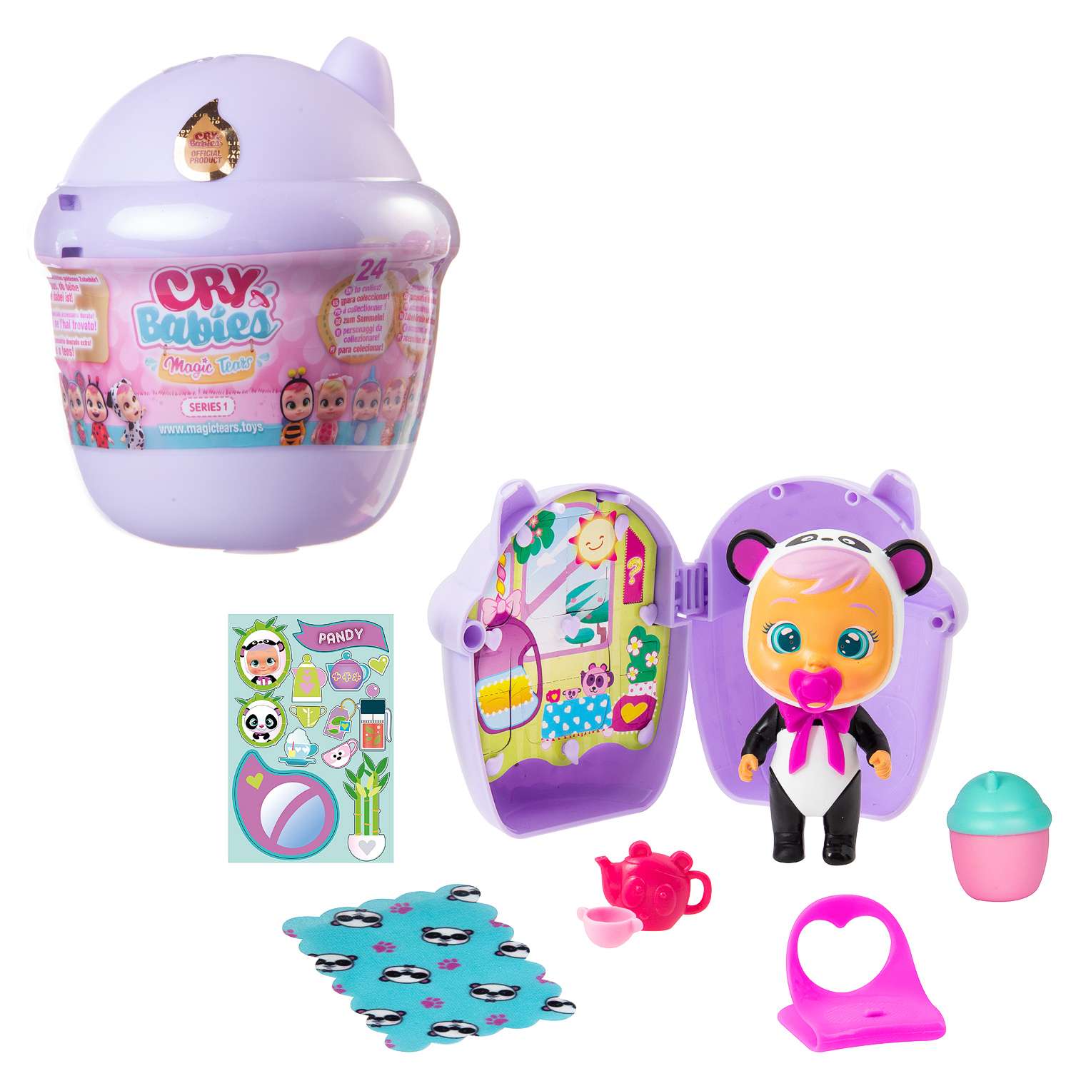Игрушка-сюрприз IMC Toys Плачущий младенец фиолетовый 97629/98442-2_ - фото 3