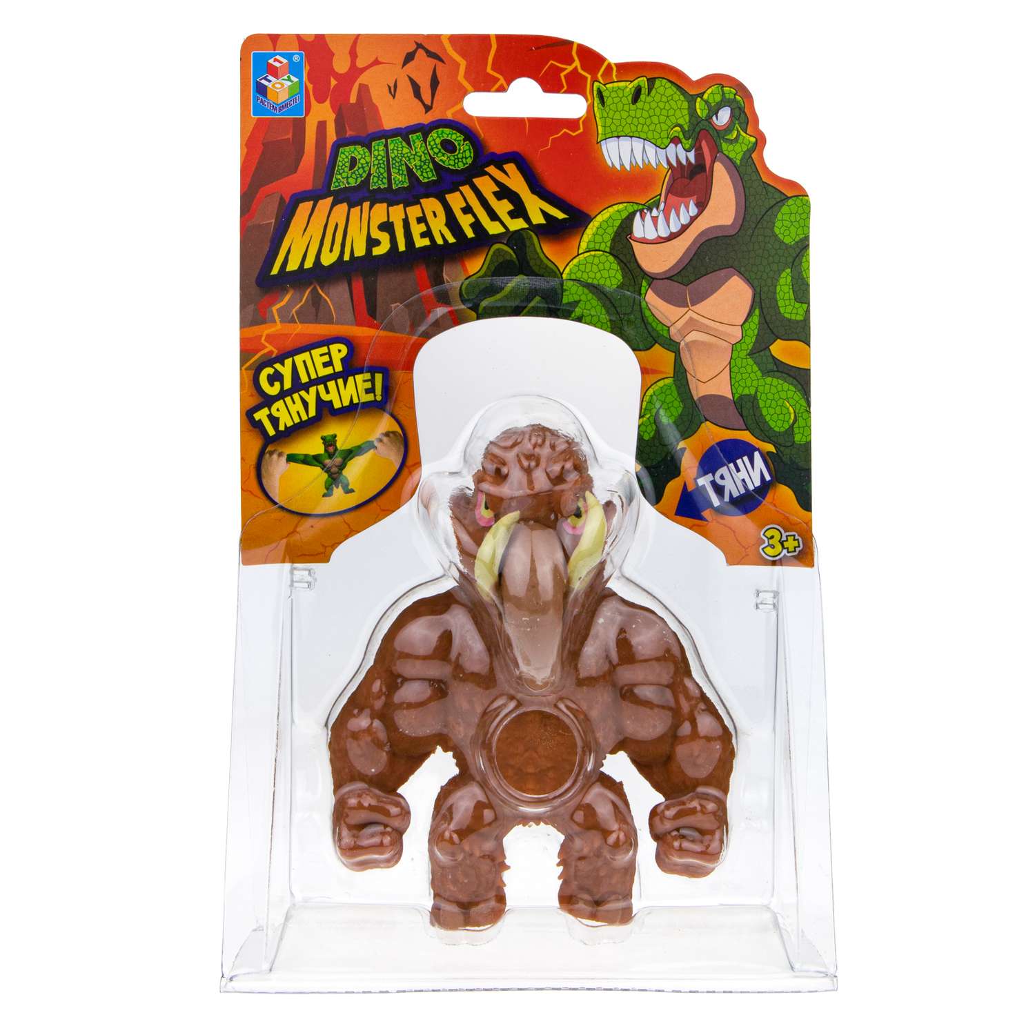 Игрушка-тягун 1Toy Monster Flex Dino Мамозавр Т22691-8 - фото 3