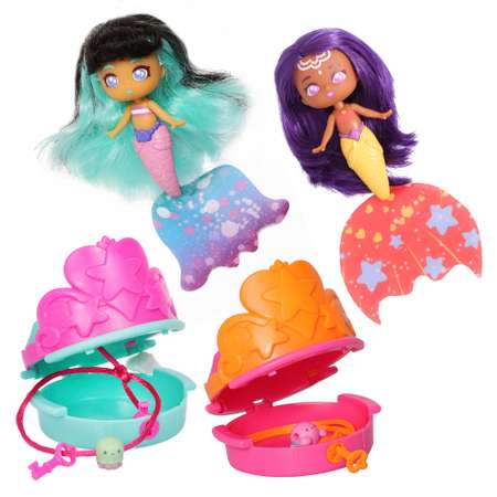 Подарочный набор 2 в 1 SEASTERS принцессы русалки Джоли и Наиша куклы сюрприз