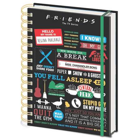 Записная книжка Pyramid Friends Infographic A5 Wiro SR72326