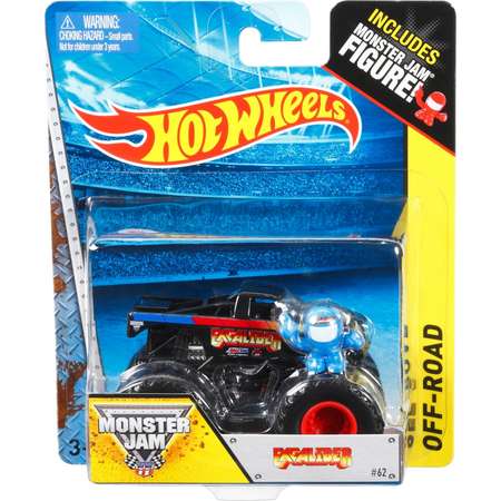 Машина Hot Wheels Monster Jam 1:64 Экскалибер W4179