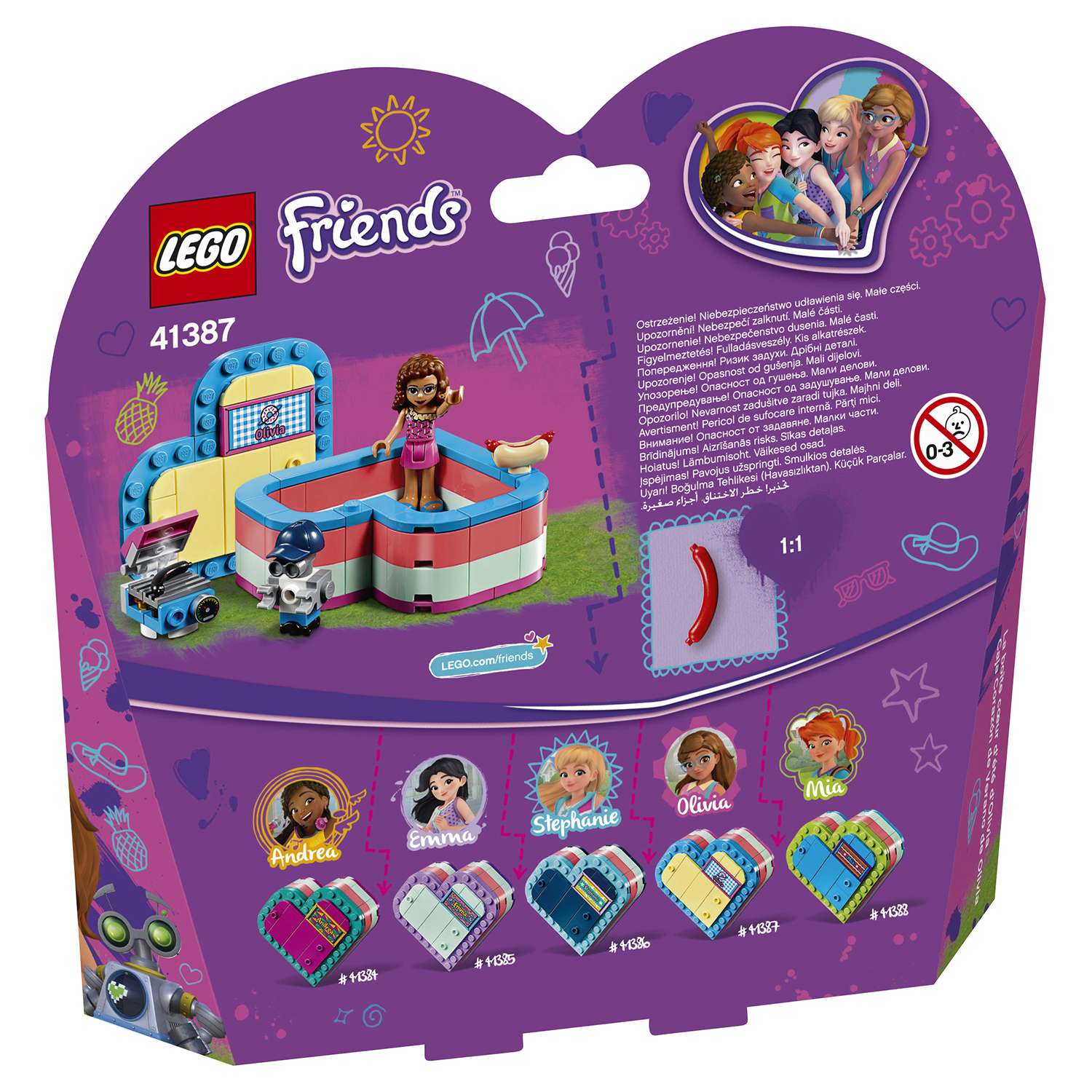 Конструктор LEGO Friends Летняя шкатулка-сердечко для Оливии 41387 - фото 3