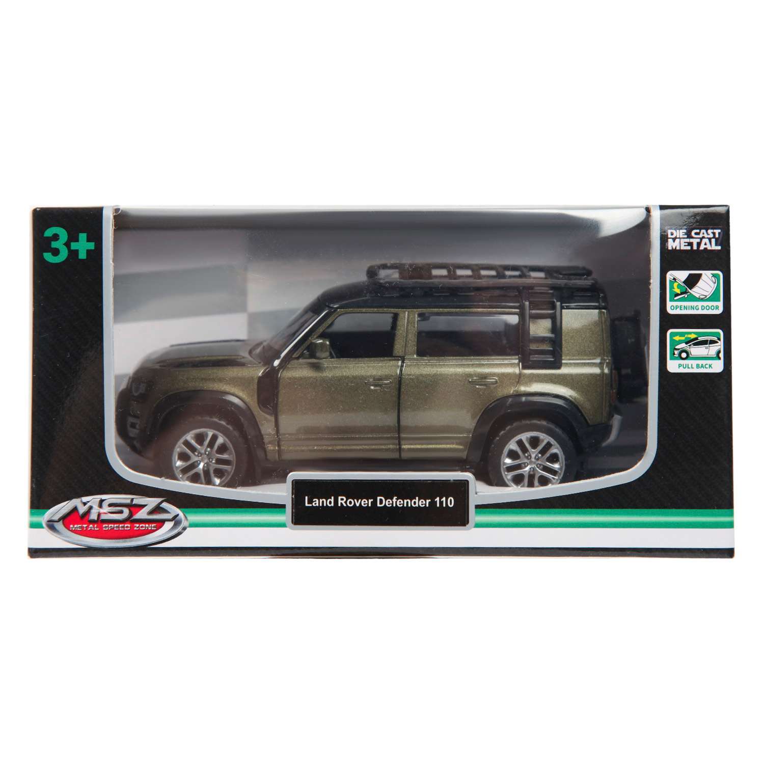 Машина MSZ 1:43 2020 Land Rover Defender 110 Оливковая 67702 67702 - фото 5