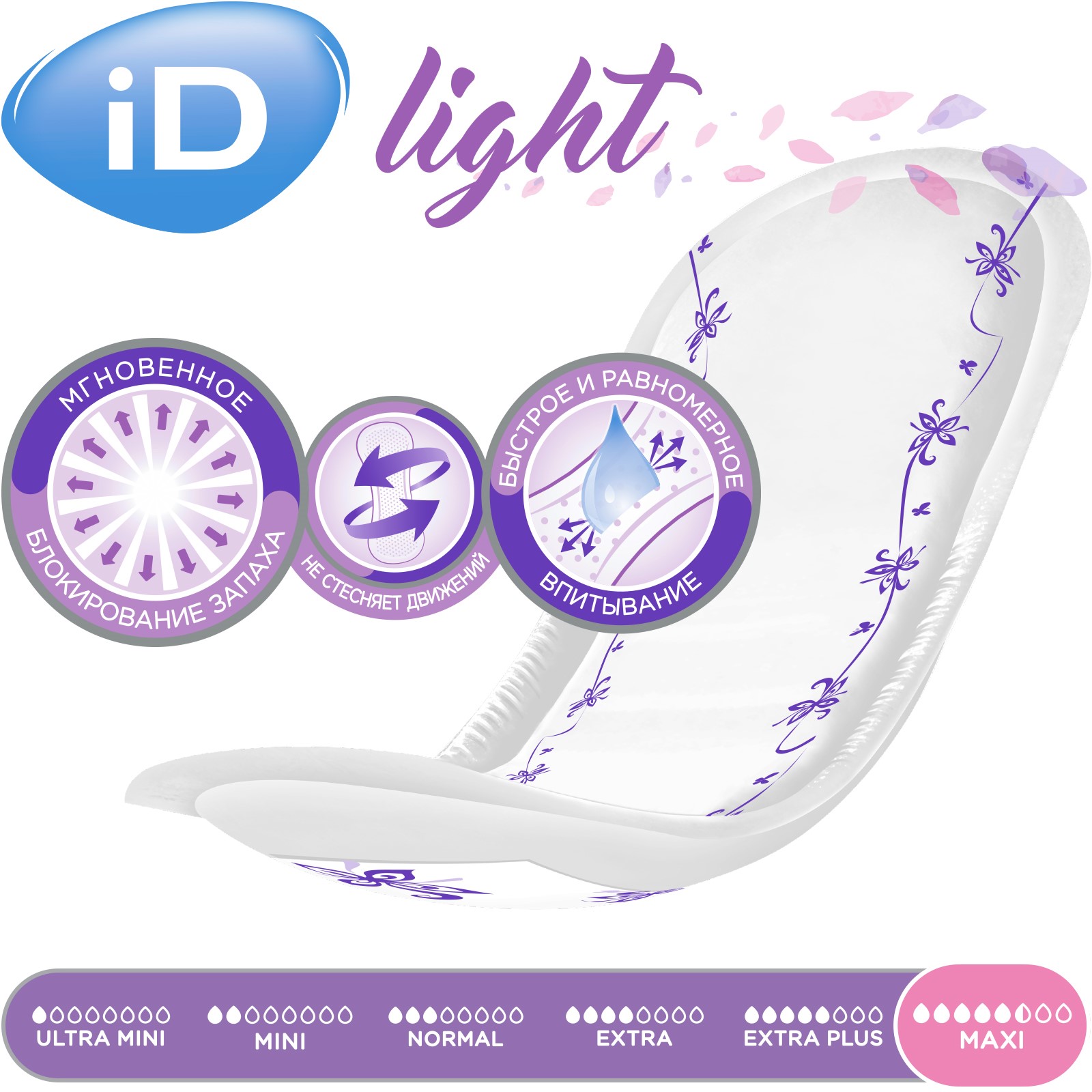 Прокладки урологические iD LIGHT Maxi 14 шт. х2 упаковки - фото 3