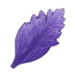 Молд - шаблон Айрис односторонний для творчества флористический пластиковый Лист хризантемы 12.5*6 см