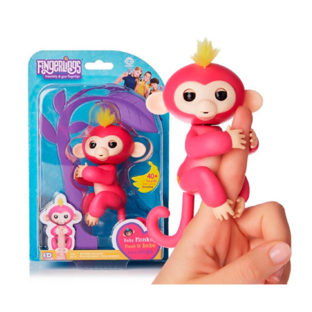 Интерактивная игрушка Ripoma обезьянка Розовый - фото 2