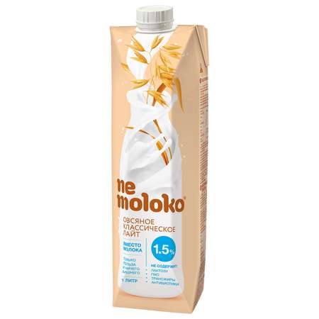 Напиток Nemoloko овсяный классический лайт обогащенный витаминами и минеральными веществами 1л с 3лет