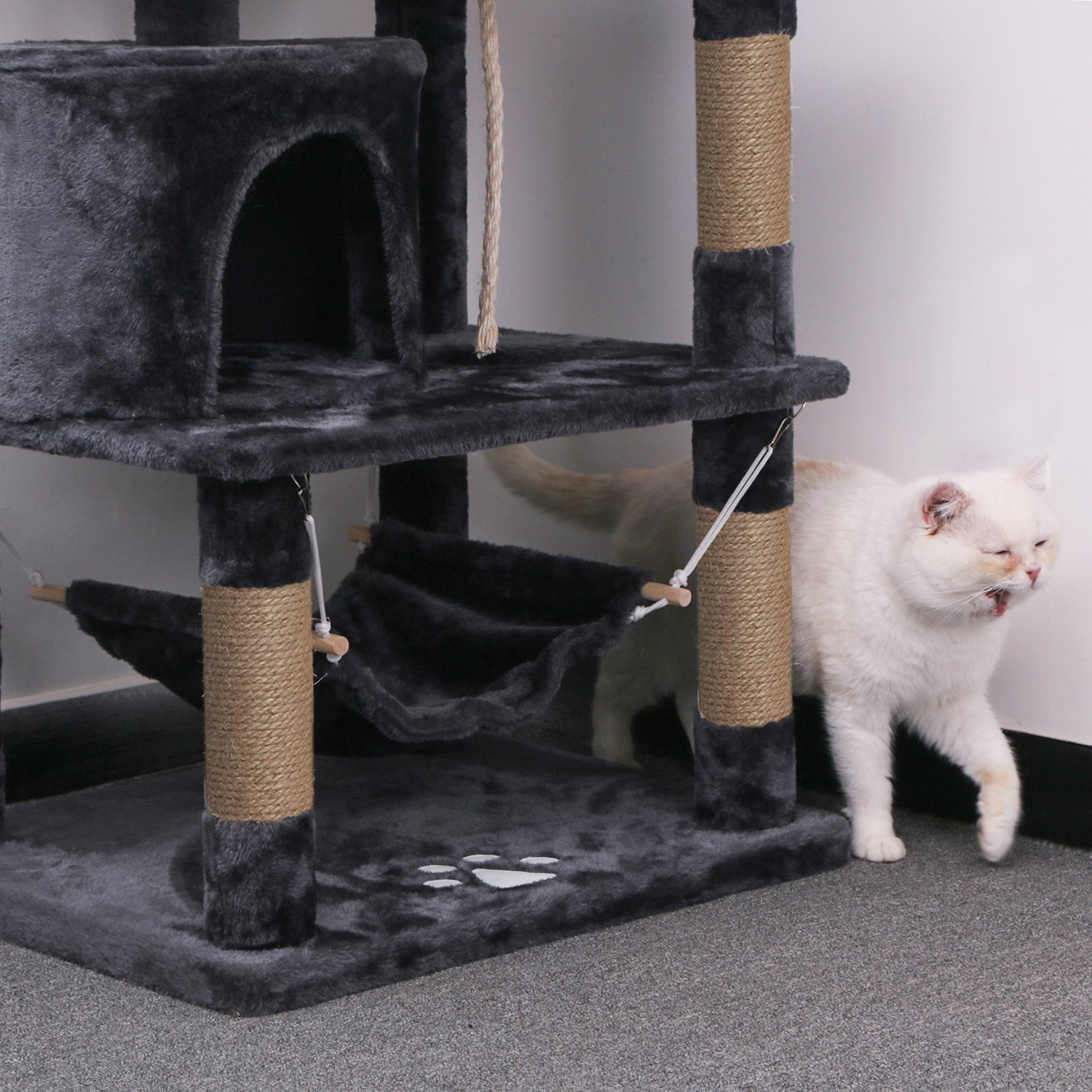 Игровой комплекс для кошек дом Pet БМФ Черный - фото 5