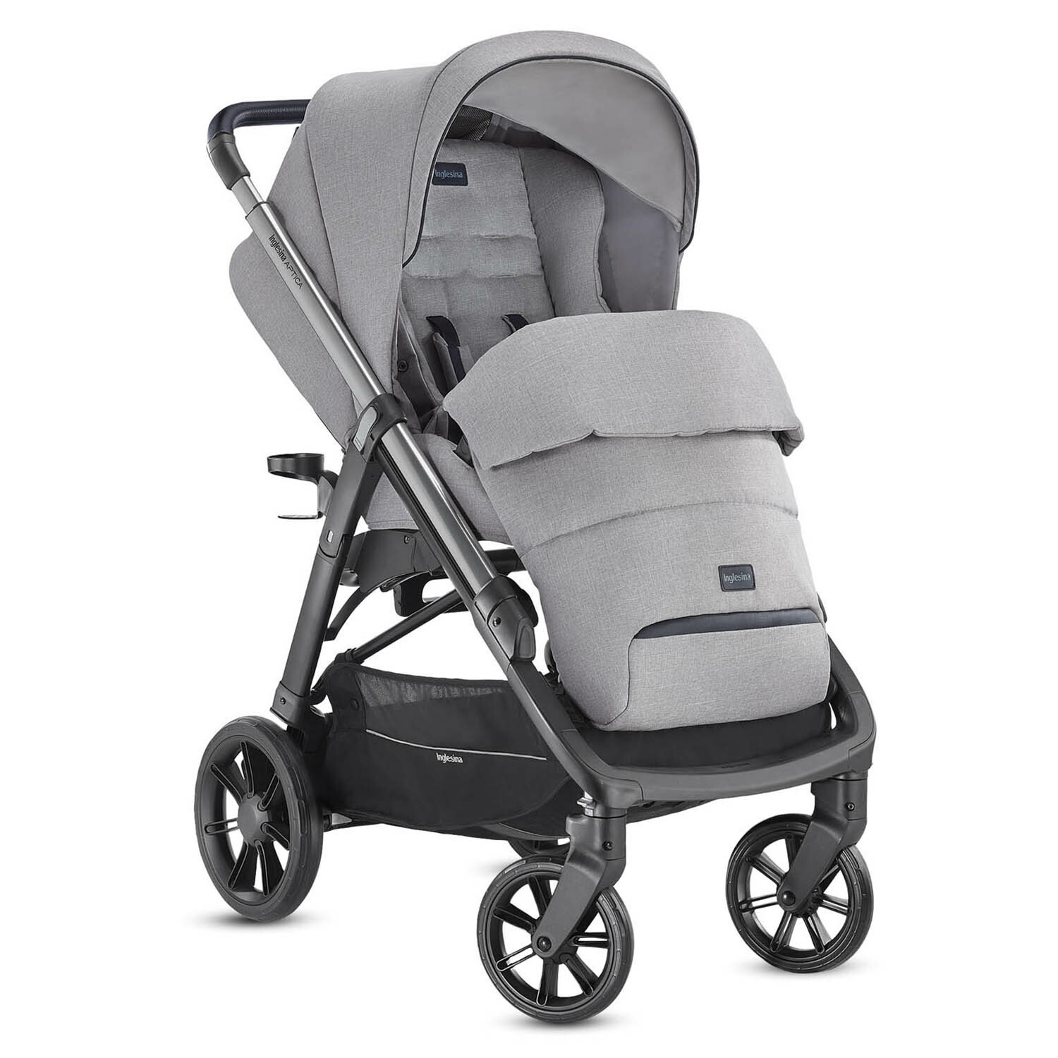 Коляска 4в1 Inglesina Aptica System Quattro Silk Grey - фото 4