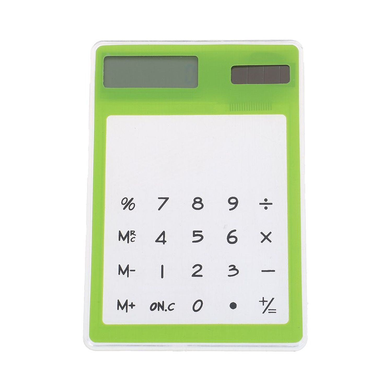 Калькулятор Uniglodis Ультратонкий карманный сенсорный зелёный - фото 1