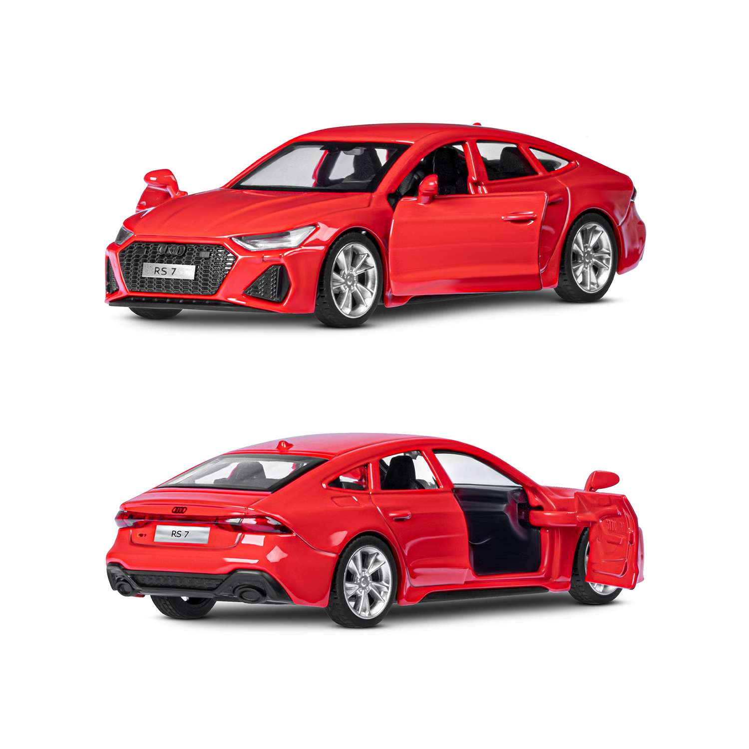 Машинка металлическая АВТОпанорама игрушка детская Audi RS7 Sportback 1:43 красный JB1251575 - фото 5