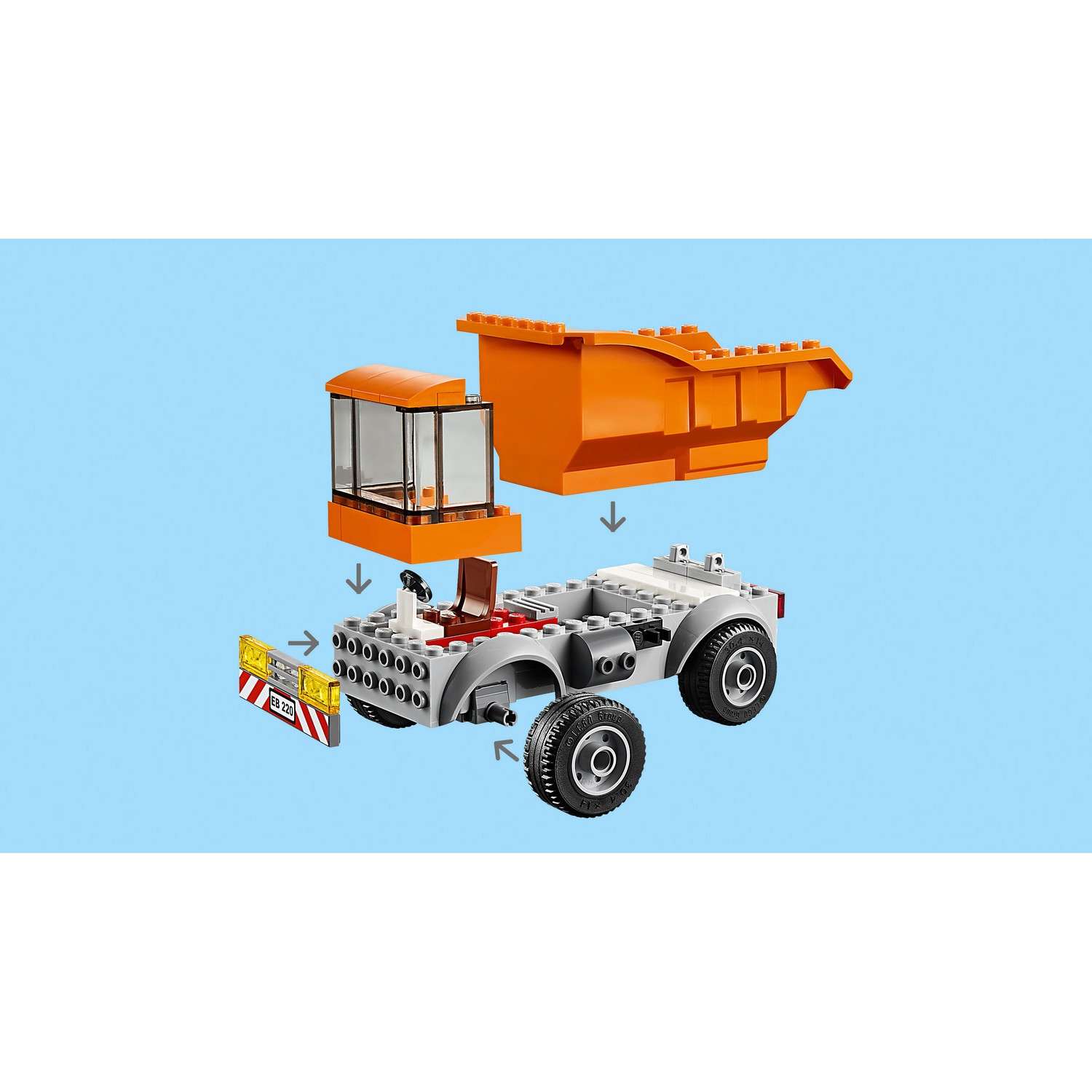 Конструктор LEGO City Great Vehicles Мусоровоз 60220 - фото 8