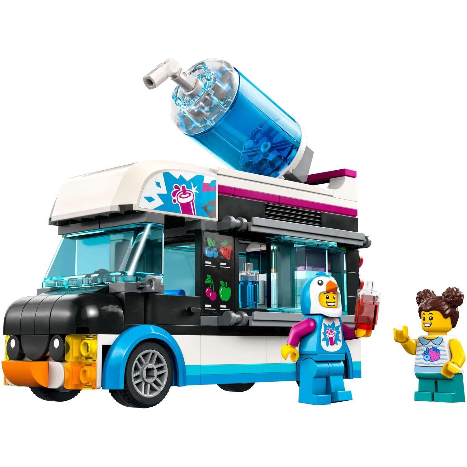 Конструктор Lego City Фургон для шейков Пингвин 60384 - фото 2
