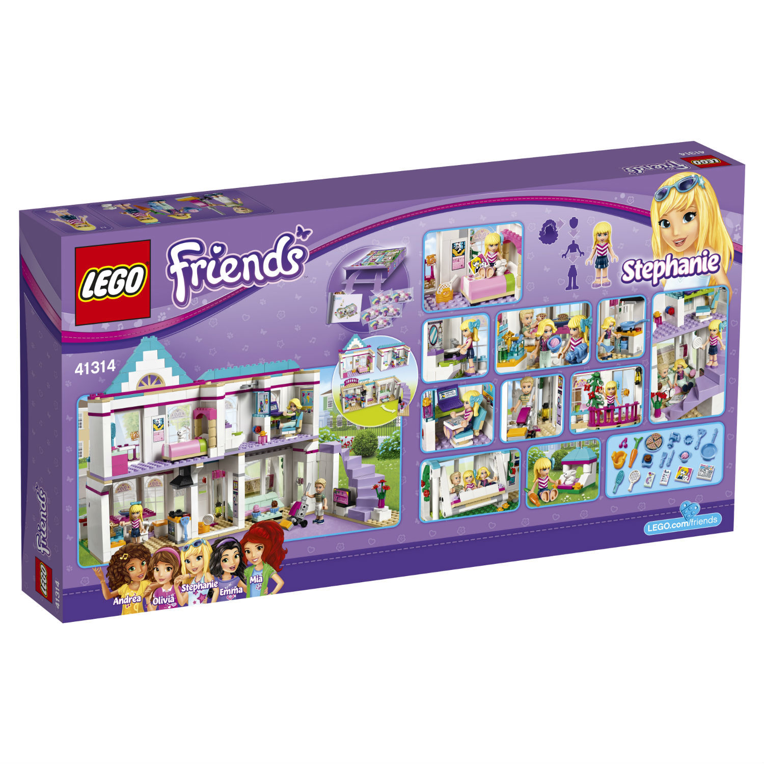 Конструктор LEGO Friends Дом Стефани (41314) купить по цене 5499 ₽ в  интернет-магазине Детский мир