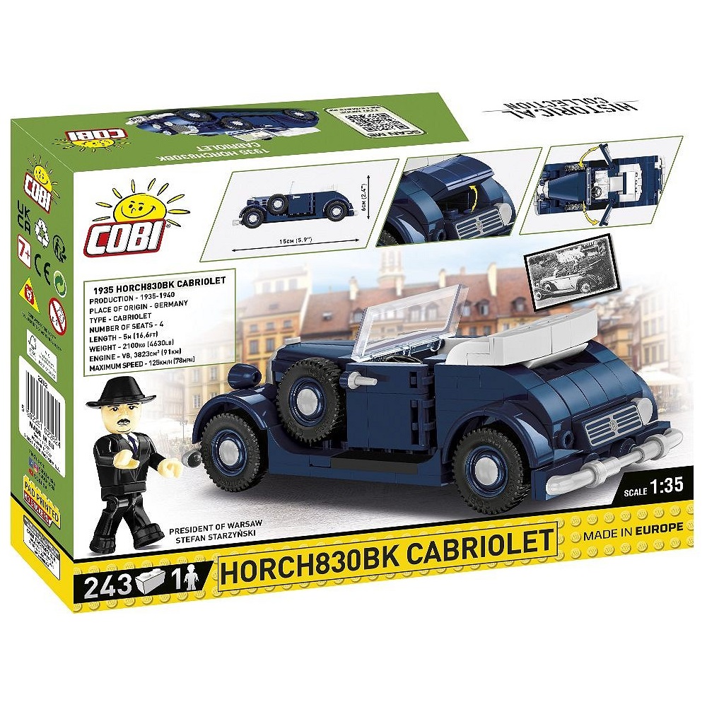 Конструктор COBI Кабриолет Хорьх Horch 830 BK