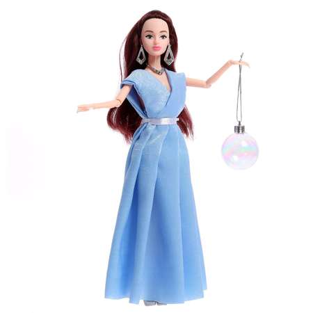 Кукла-модель Happy Valley шарнирная «Снежная принцесса Ксения»с аксессуаром голубое платье