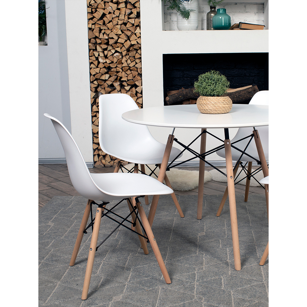 Комплект стульев Stool Group DSW Style белый - фото 4