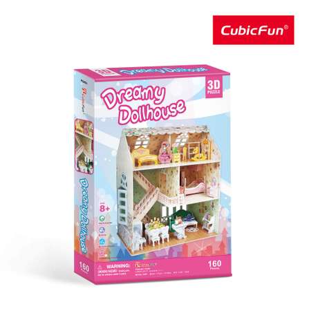 Пазл 3D CubicFun Домик для куклы 160 деталей