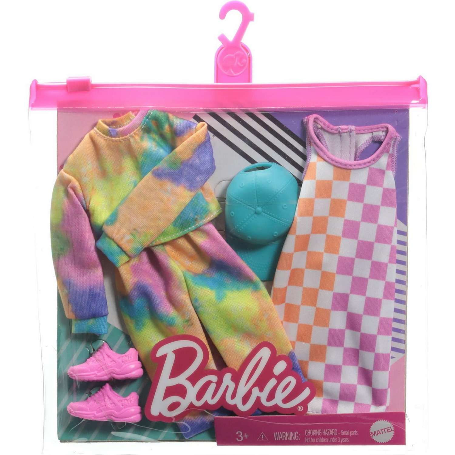 Одежда для куклы Barbie 2 комплекта+аксессуары 2 GRC84 GWC32 - фото 2